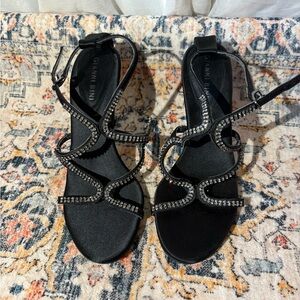 Gianni Bini Black Strappy Sandals 7.5